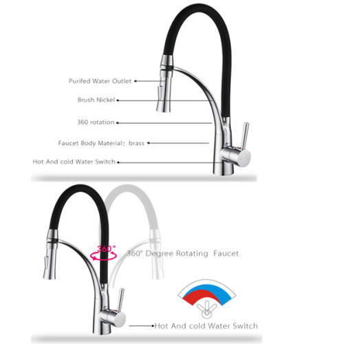 Pull-Down Sprayer Single Handle Kitchen Sink Faucet Unboxed