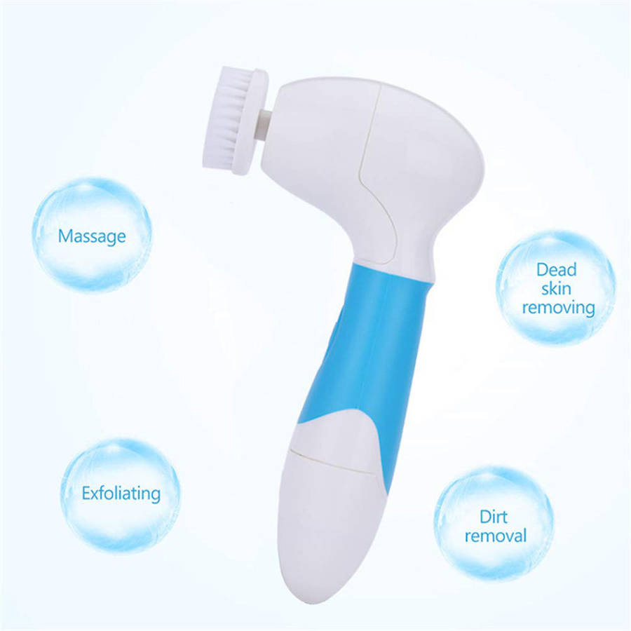 Multi-Function 7 in 1 Electric Facial Cleanser - Blue Unboxed