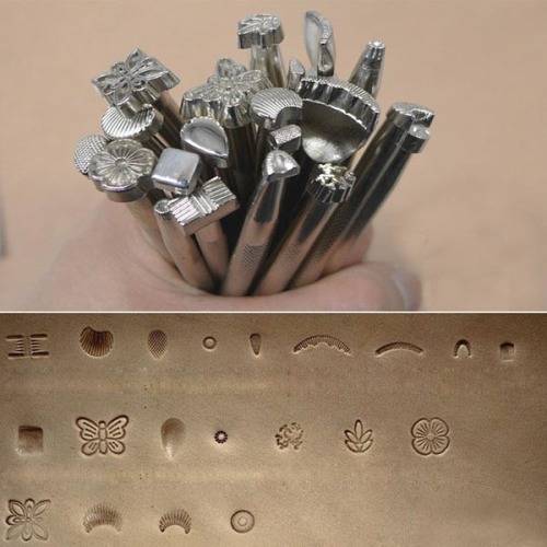 Leather Working Saddle Making Stamps Tools Set Unboxed