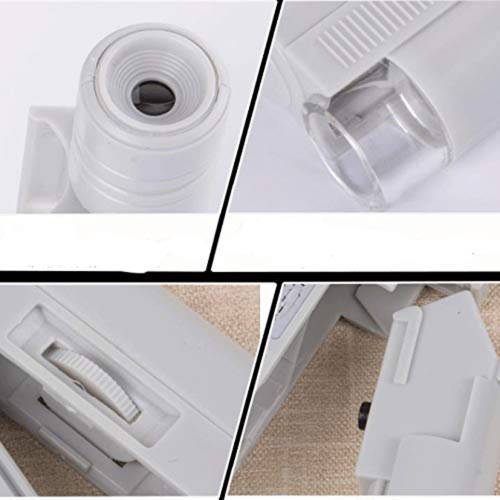 100X Pocket Reading Illuminant Magnifier with LED Light & Scale Loupe Unboxed