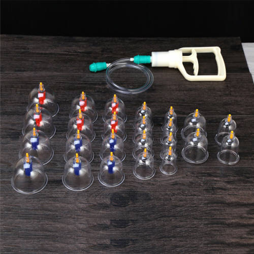 24 Cups Biomagnetic Vacuum Body Cupping Therapy Set Unboxed