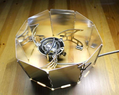 Lightweight Compact Folding Camp Stove Windscreen Unboxed