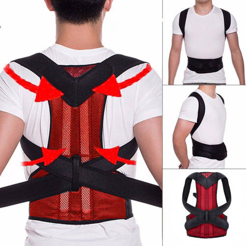 Posture Corrector Bad Back Support Brace-XL(Red) Unboxed