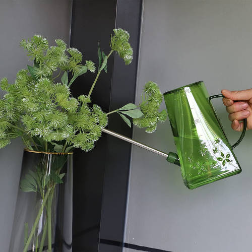 Long spout Watering Can Marked with Scale for Garden Plants and Flowers