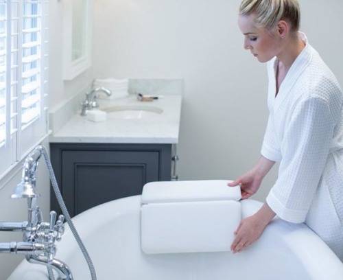 Waterproof PU Bath Cushion Bath Pillow For Home Spa