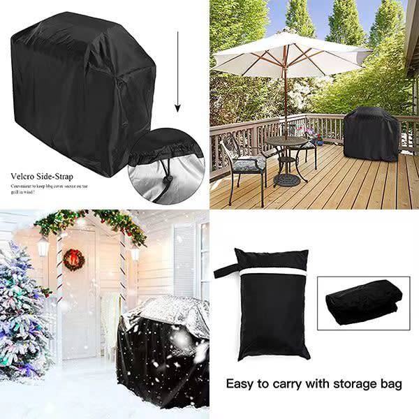 Heavy Duty BBQ Grill Cover - Black