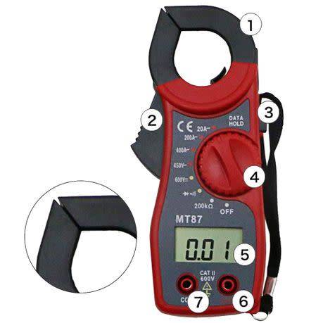 MT-87 Clamp Voltage & Current Meter Tester Resistance Voltage