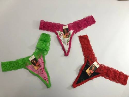 SIZE M g-strings panty for three