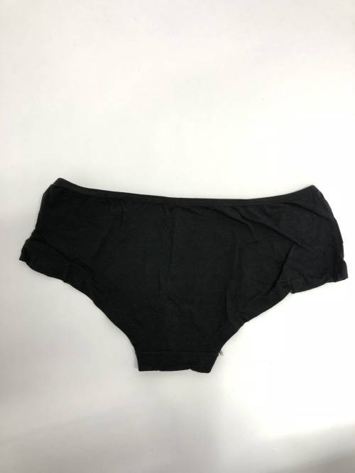 size XL cotton panty black