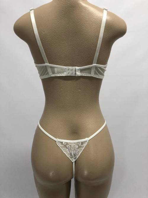 Size M one piece chiffon Lingerie white
