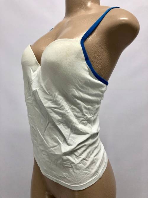 Size L cotton white tops clearance price