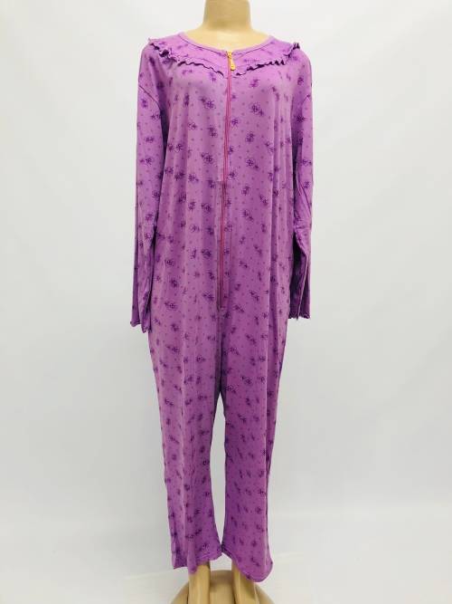 Size XL cotton sleepwear purple