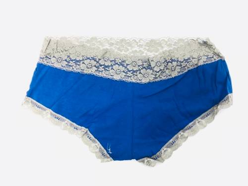 Size XXL lace panty blue