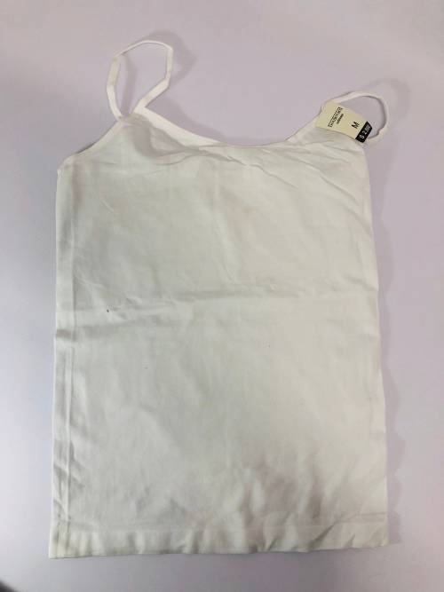 size M cotton top white