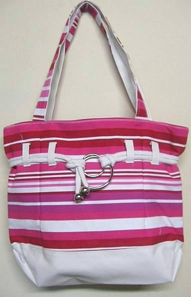 STUNNING WHITE & PINK HANDBAG