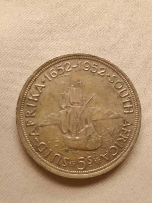 3x 5 Shillings Union of South Africa bid per coin to take all 3