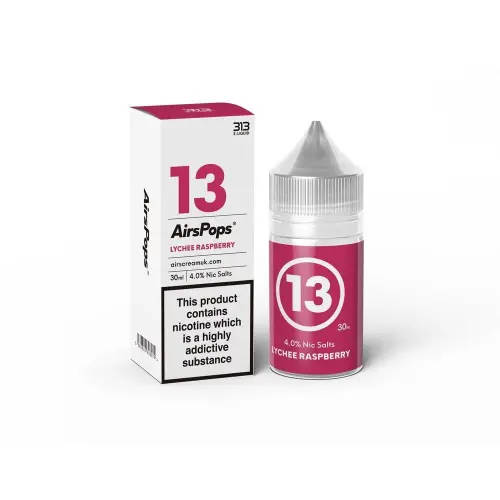 Airscream 313 E-LIQUID Lychee Raspberry 30ml - 4% Nic Salts