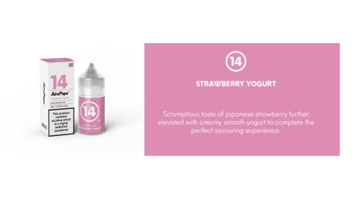 Airscream - E-Liquids - Strawberry Yogurt- 30ml - 4% Nic Salts