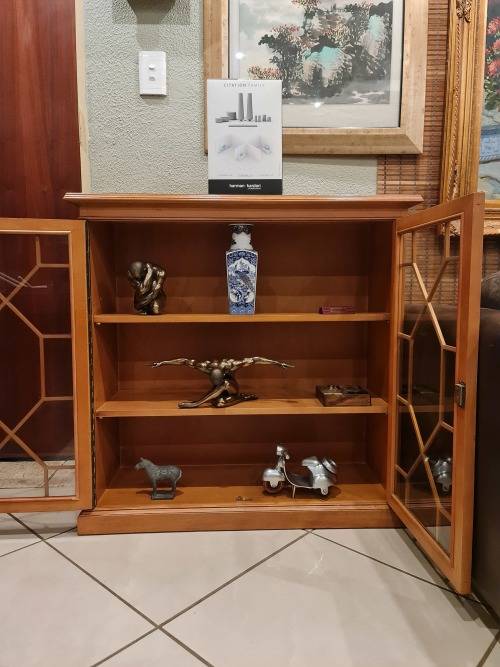 Gordon Fraser Lead Glass Display Cabinet