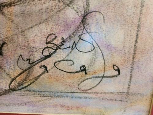 Ben Macala Face With A Guitar Mixed Medium Art