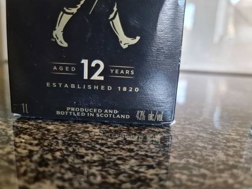 Johnnie Walker Black Label 12 Year Old 1 Litre