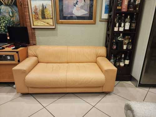 2 Seater Genuine Leather Couch