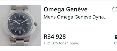 Omega Geneve Dynamic Vintage Automatic Watch