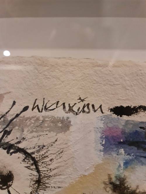 Martin Wenkidu - On the Beach Mixed Media Art