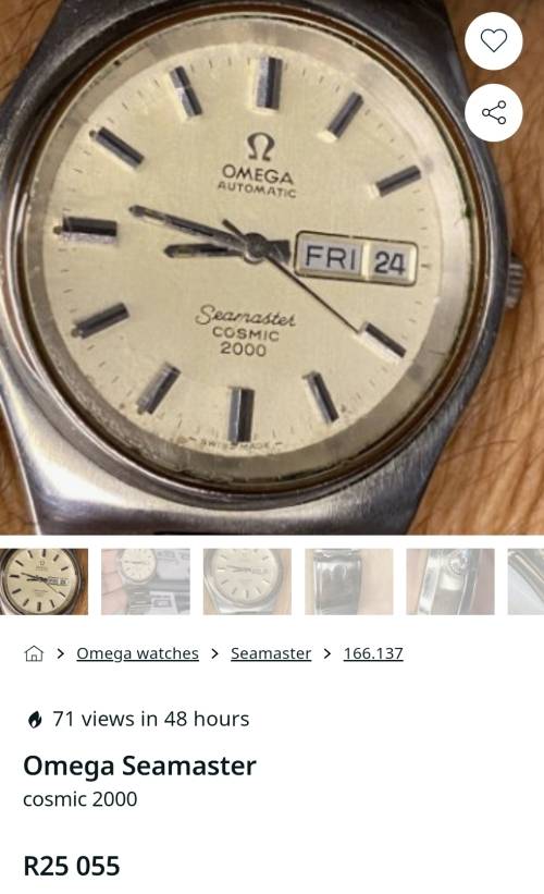 Omega Seamaster Cosmic 2000 Watch