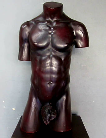 Male Nude Torso Sculptures Pair (2)