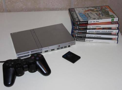 Ps2 Slimline + 5 Games