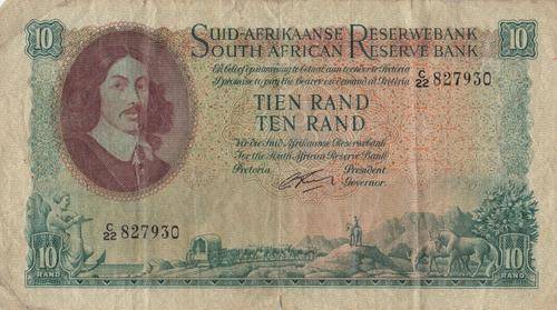 G.RISSIK TEN RAND NOTE