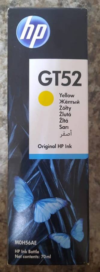 hp gt52 yellow