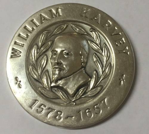 Huge SILVER Medal William Harvey, South African Blood Transfusion Service, 50th Blood Donation