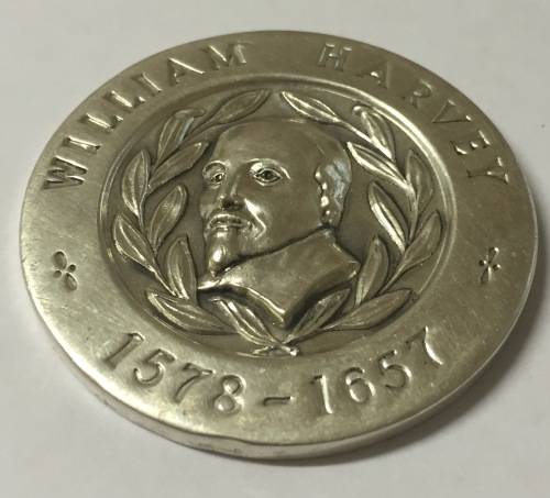 Huge SILVER Medal William Harvey, South African Blood Transfusion Service, 50th Blood Donation