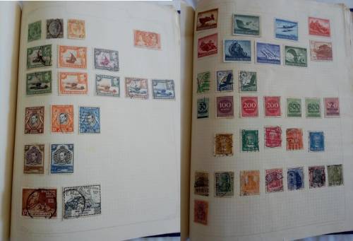 Album in good condition with mixed world stamps! - Only some pages scanned