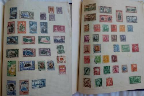 Album in good condition with mixed world stamps! - Only some pages scanned