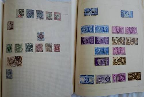 Album in good condition with mixed world stamps! - Only some pages scanned