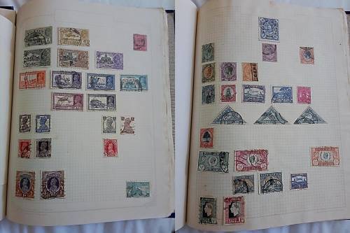 Album in good condition with mixed world stamps! - Only some pages scanned