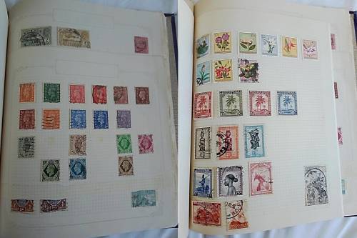 Album in good condition with mixed world stamps! - Only some pages scanned
