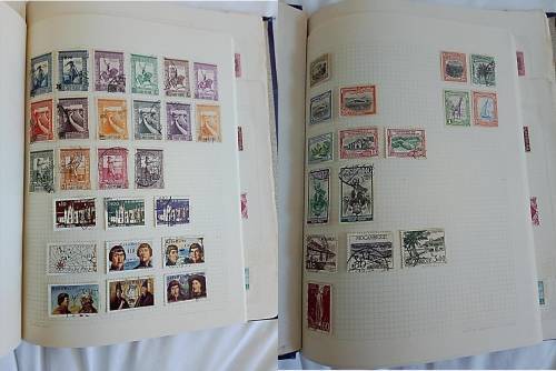 Album in good condition with mixed world stamps! - Only some pages scanned