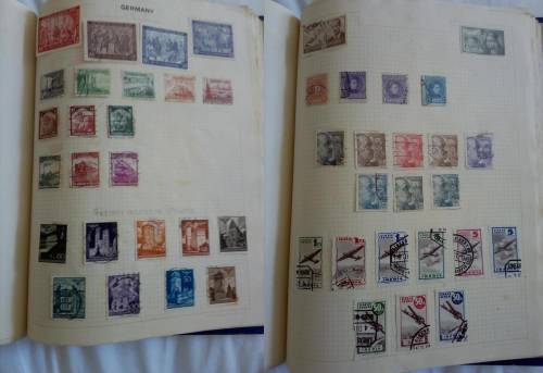 Album in good condition with mixed world stamps! - Only some pages scanned