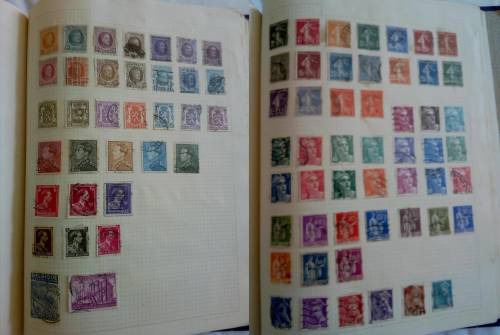 Album in good condition with mixed world stamps! - Only some pages scanned