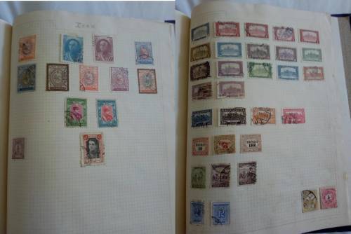 Album in good condition with mixed world stamps! - Only some pages scanned