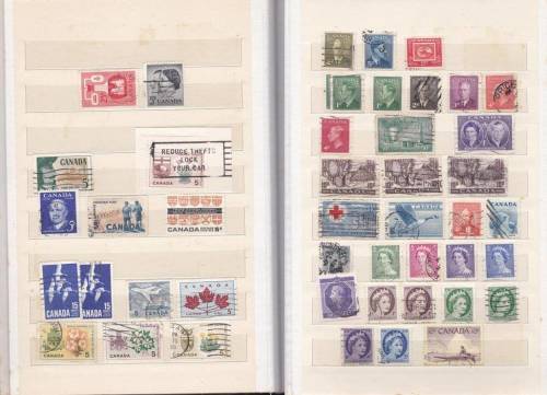 Small Stock Book with Early to Late Canada Collection - Great Selection!!!