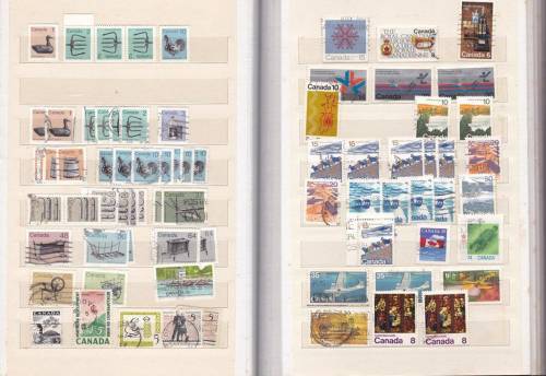 Small Stock Book with Early to Late Canada Collection - Great Selection!!!