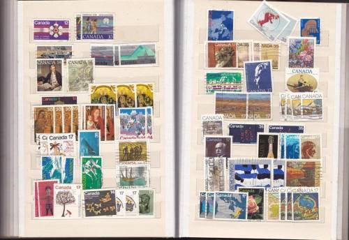 Small Stock Book with Early to Late Canada Collection - Great Selection!!!