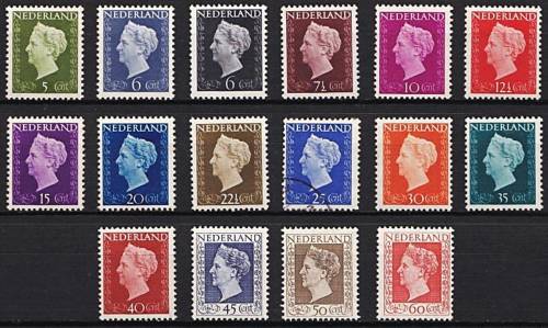 Netherlands 1947-48 Queen Wilhelmina UMM(**) Set to 60c  (25c  Used)   - CV  R3,000+