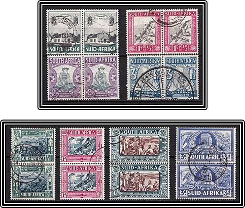 1938-1939 VFU Union Sets - Some Nice Postmarks! CV = R1,000++