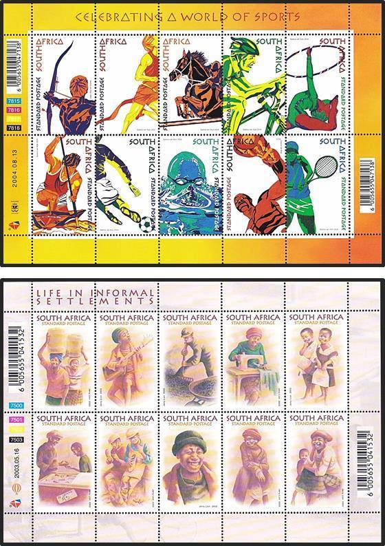 2003-2005 RSA UMM (**) Minisheets x 4   *** Face Value = R200+ ***